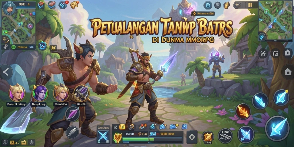 Screenshot menunjukkan karakter beraksi dalam pertarungan seru di dunia MMORPG.