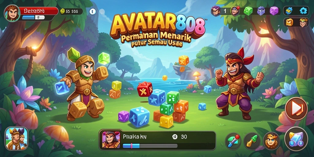 Screenshot gameplay AVATAR808 menampilkan tantangan Puzzle yang seru.