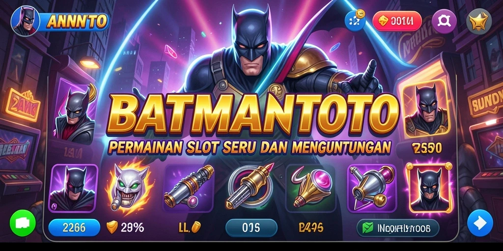 Tampilan gameplay seru dari BATMANTOTO dengan slot penuh warna.