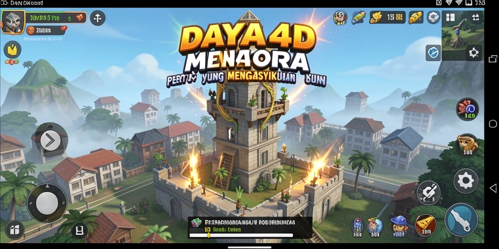 Tampilan seru gameplay Tower Defense di DAYA4D.