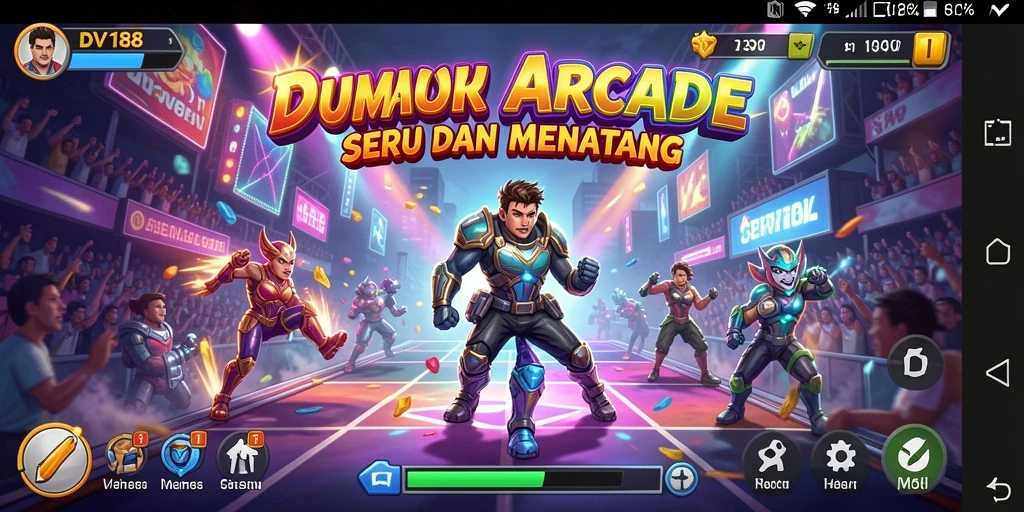 Screenshot dari gameplay DV188 yang menunjukkan aksi seru dan grafis menarik.