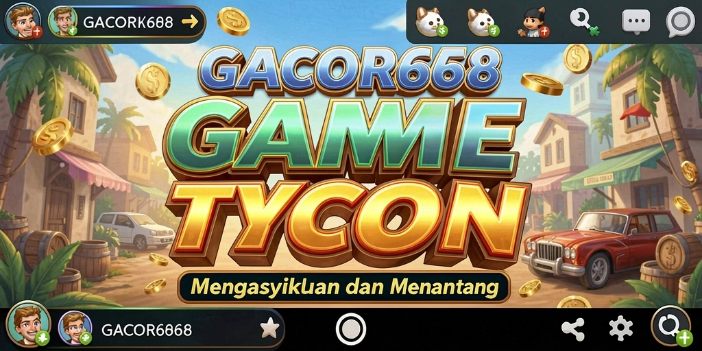 Tampilan gameplay GACOR668 menampilkan keseruan dalam membangun bisnis Tycoon.