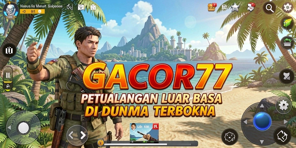 Gameplay GACOR77 menampilkan kebebasan petualangan dalam dunia terbuka.