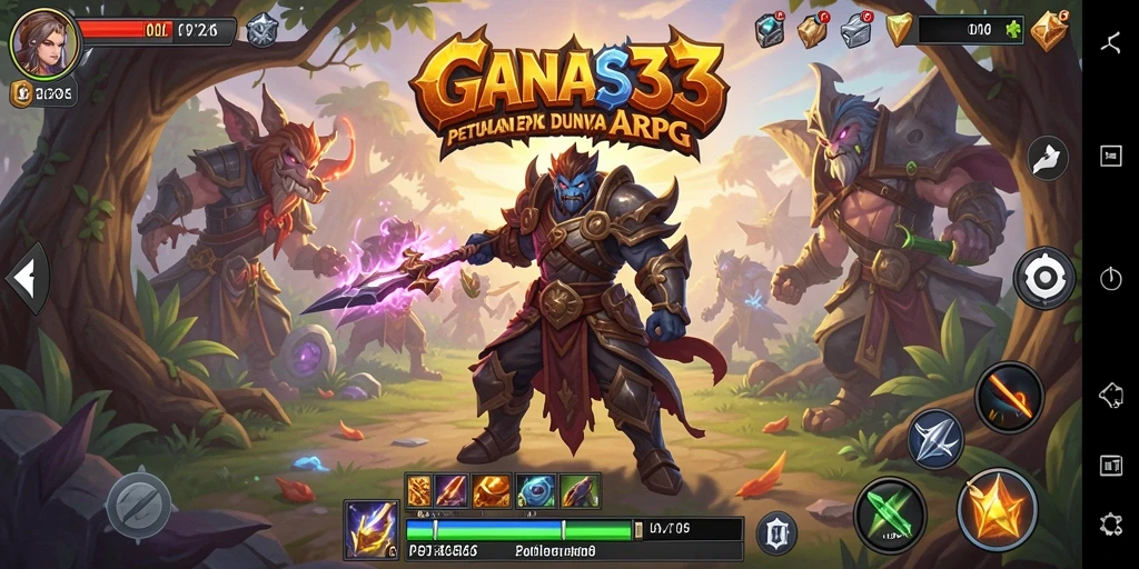 Screenshot menunjukkan aksi seru di dunia ARPG.