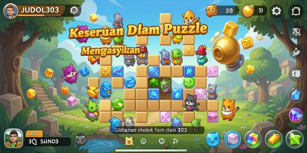 Gameplay JUDOL303 menantang dan memuaskan saat menyelesaikan teka-teki.