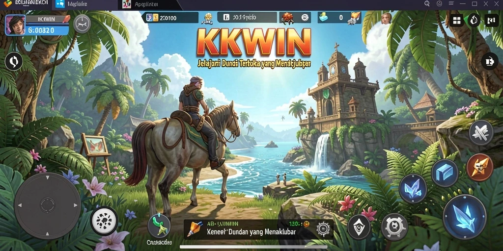 Tampilan gameplay menakjubkan dari dunia terbuka KKWIN.