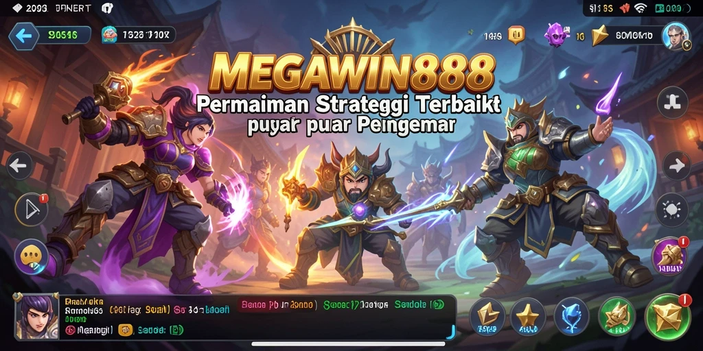 Tangkapan layar MEGAWIN888 menampilkan aksi pertempuran strategi yang mendebarkan.