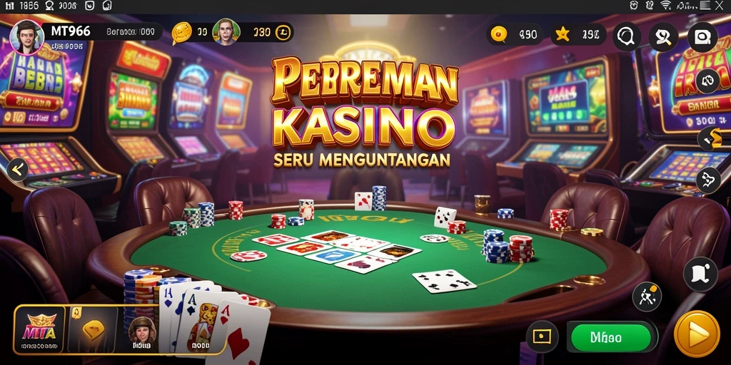 Tampilan gameplay Kasino yang menarik dan mengasyikkan di MT966.