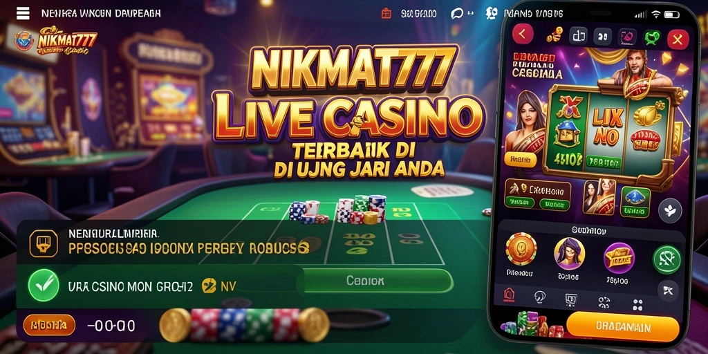 Gameplay menarik di <strong>NIKMAT777</strong> dengan dealer langsung.