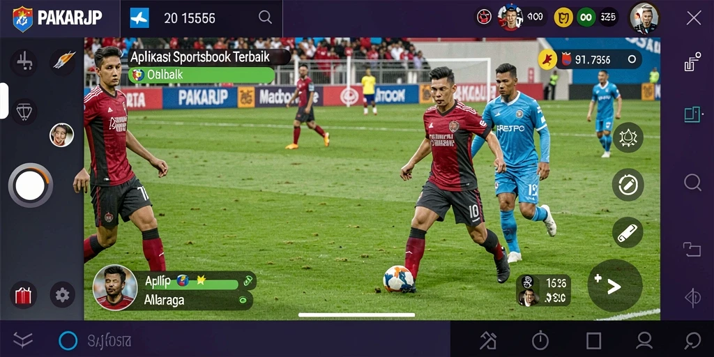 Tampilan antarmuka PAKARJP yang menarik dan interaktif saat bertaruh.