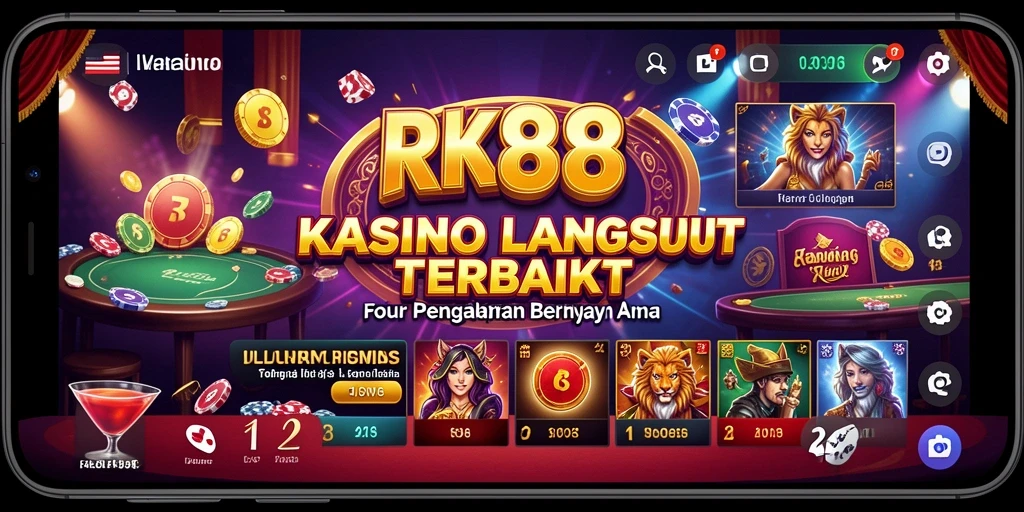 Tampilan gameplay Live Casino yang mengesankan di RK88.