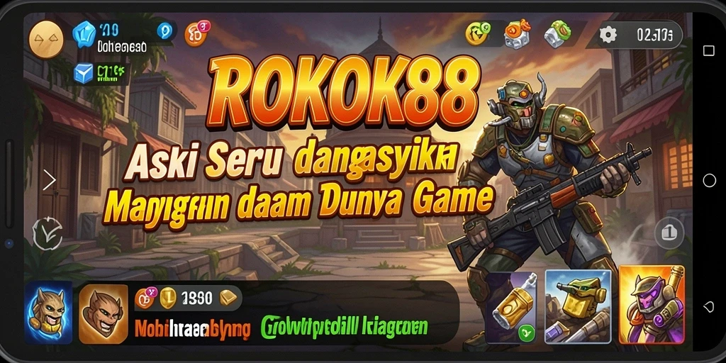 Tampilan gameplay ROKOK88 yang penuh aksi dan tantangan.