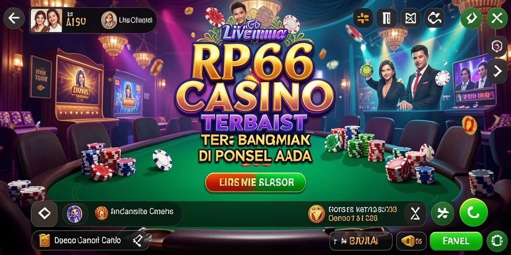 Gameplay seru Live Casino dengan dealer profesional di RP66.