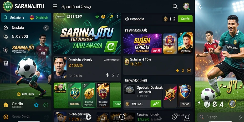 Screenshot utama SARANAJITU menampilkan tampilan antarmuka taruhan yang intuitif.