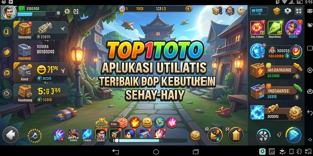 Tampilan antarmuka pengguna aplikasi TOP1TOTO yang sederhana dan efektif.
