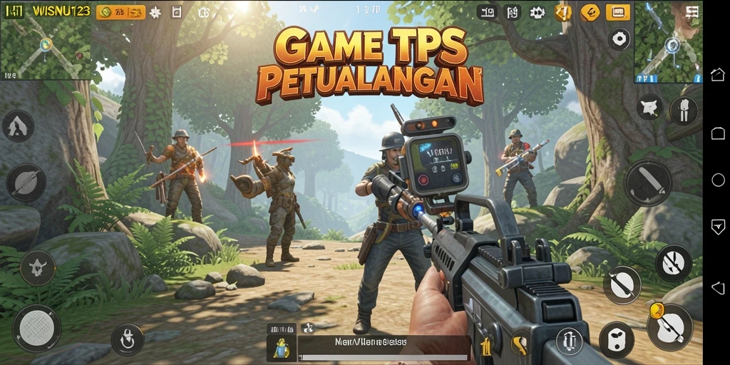 Tampilan gameplay seru dari WISNU123 di dunia TPS.