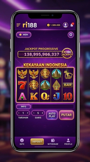 Tampilan antarmuka aplikasi ri188 yang user-friendly.